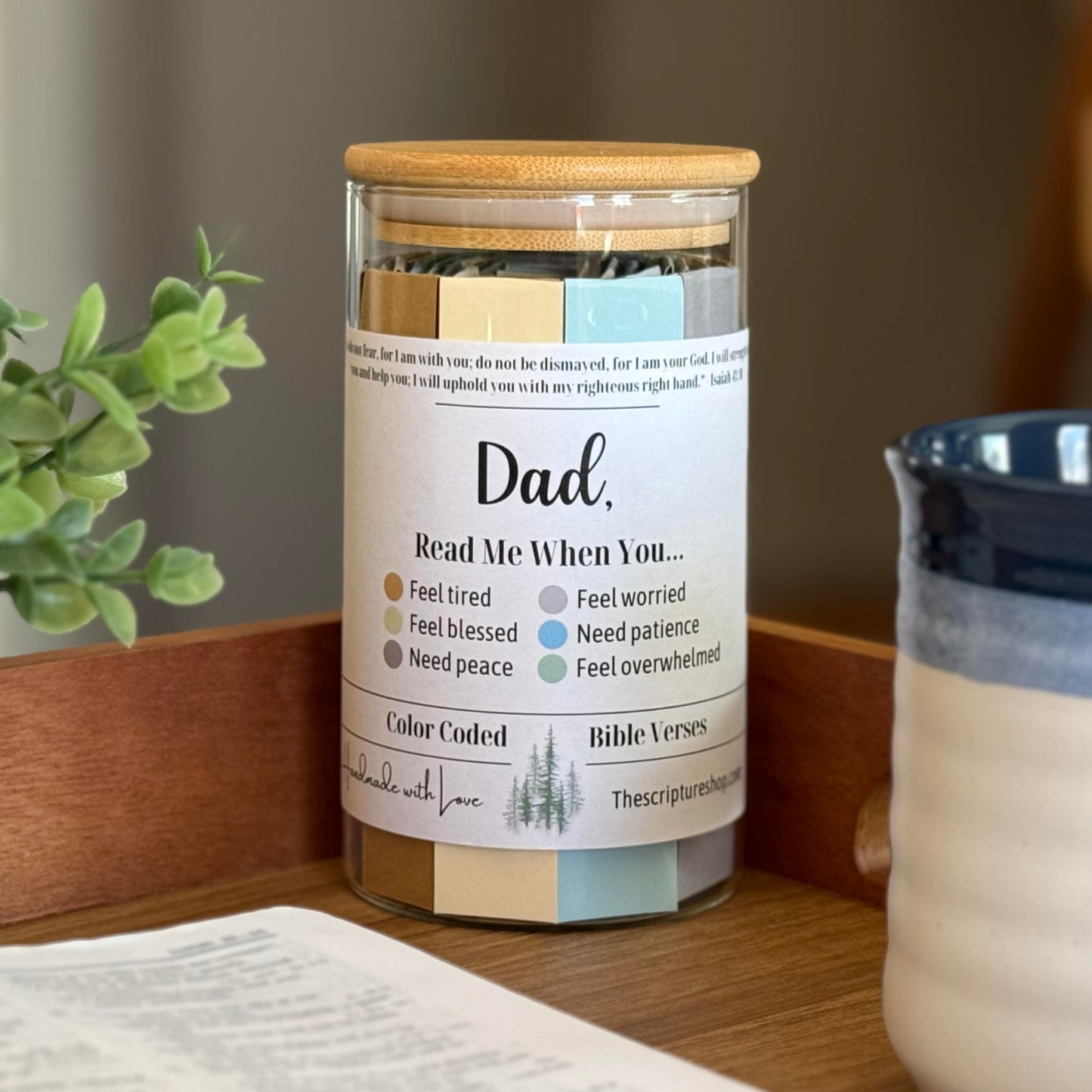 Bible Verse Jar for Dads - Read Me When Jar