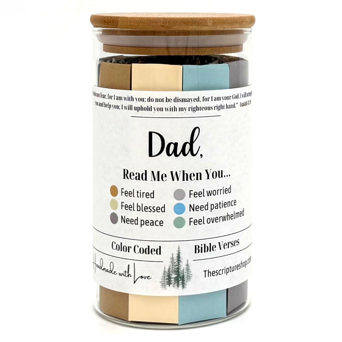 Bible Verse Jar for Dads - Read Me When Jar