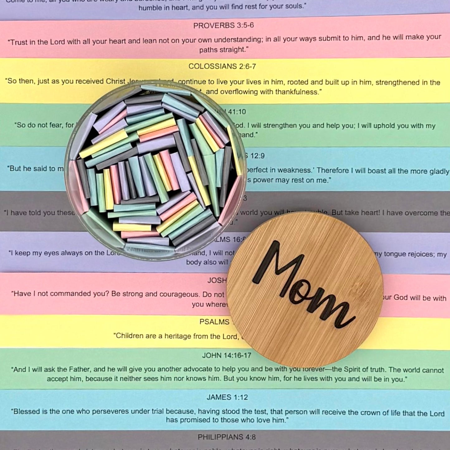 Bible Verse Jar for Moms - Read Me When Jar