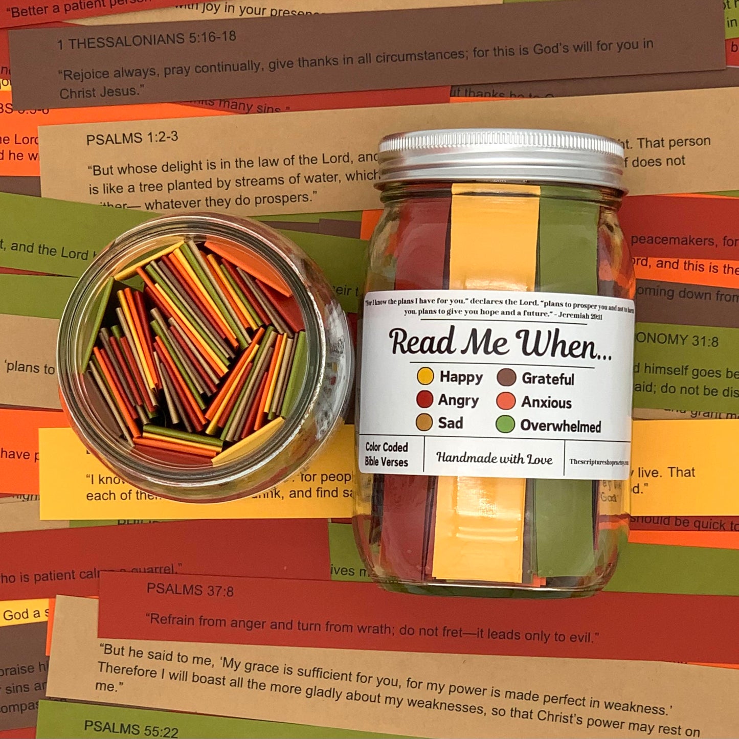 Bible Verse Jar for Emotions and Feelings