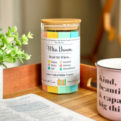 Bible Verse Jar for Teachers - Read Me When Jar