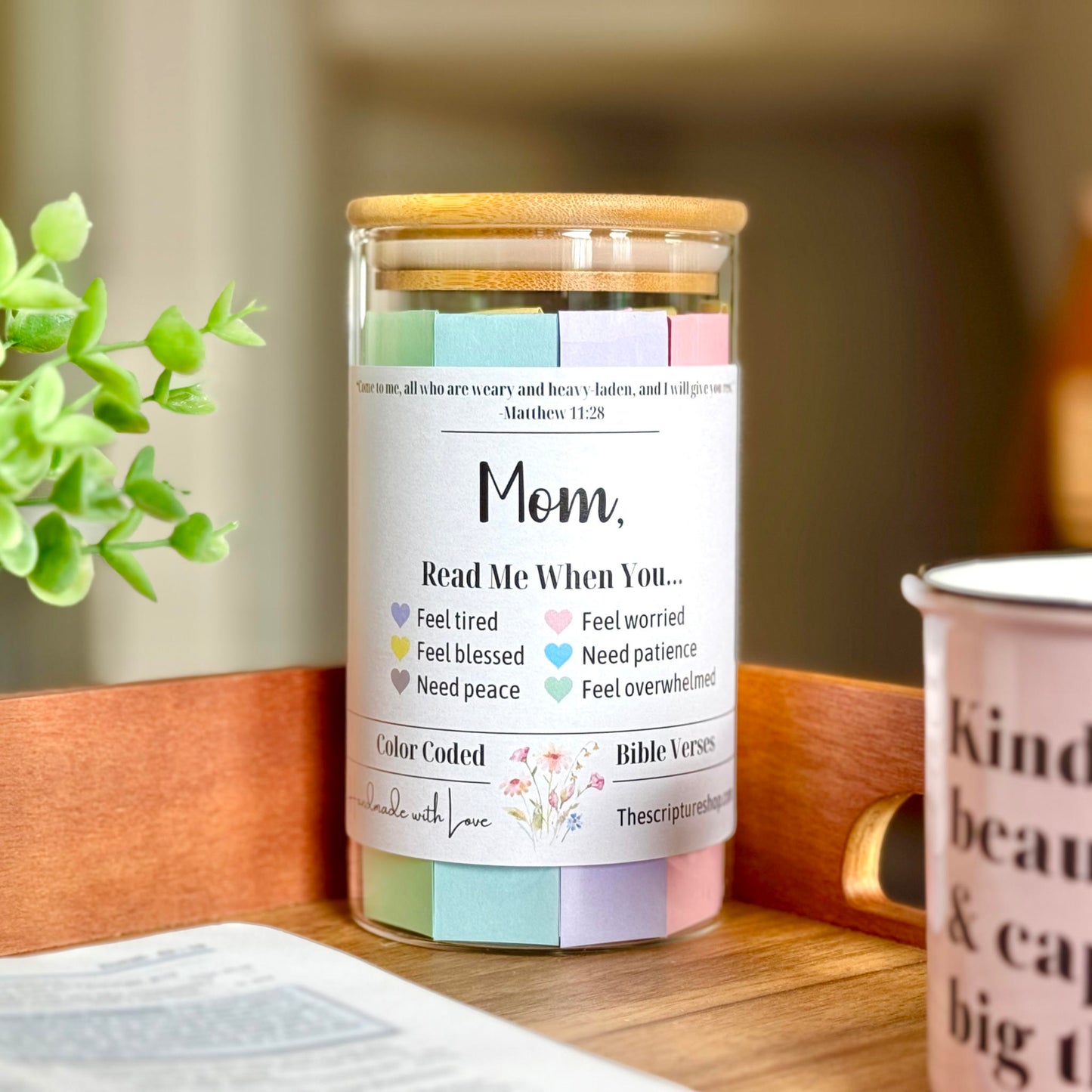 Bible Verse Jar for Moms - Read Me When Jar
