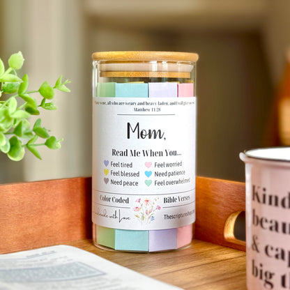Bible Verse Jar for Moms - Read Me When Jar