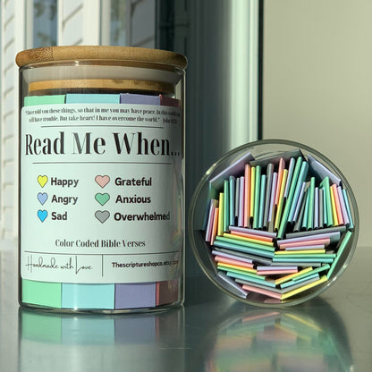 Read Me When Bible Verse Jar